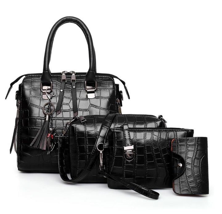 Evelyn - Everyday Elegance 4-Piece Leather Bag Set - Maison Léa &amp; Lou