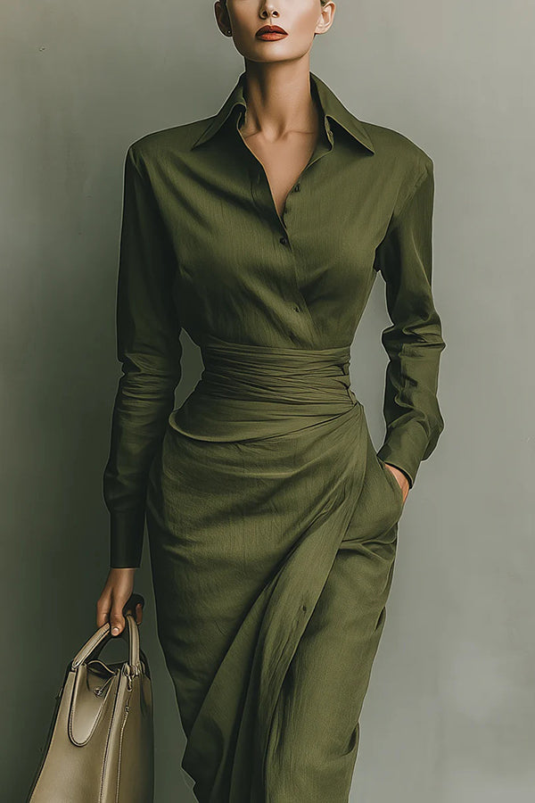 Meliora | Wrap-Style Maxi Dress - Maison Léa &amp; Lou
