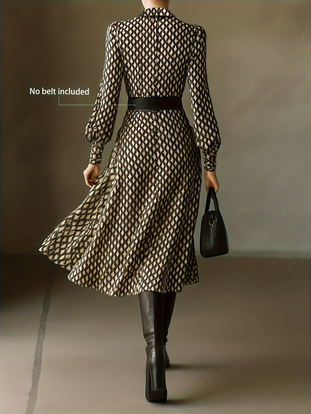 Zara lizzy | Vintage Rhombus Print Dress - Maison Léa &amp; Lou