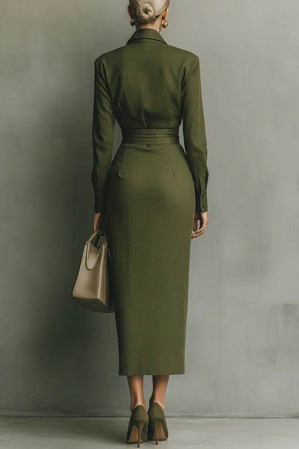 Meliora | Wrap-Style Maxi Dress - Maison Léa &amp; Lou