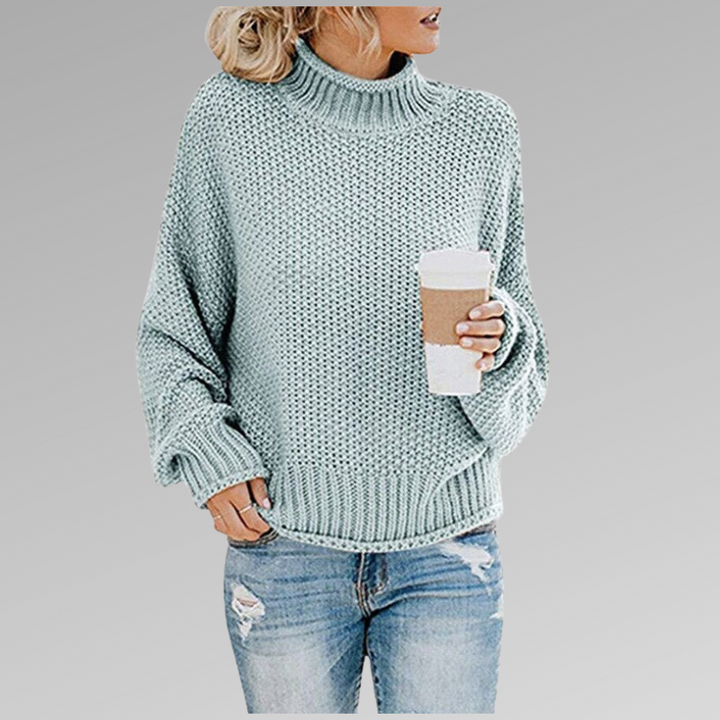 Melody | Relaxed Turtleneck Jumper - Maison Léa &amp; Lou