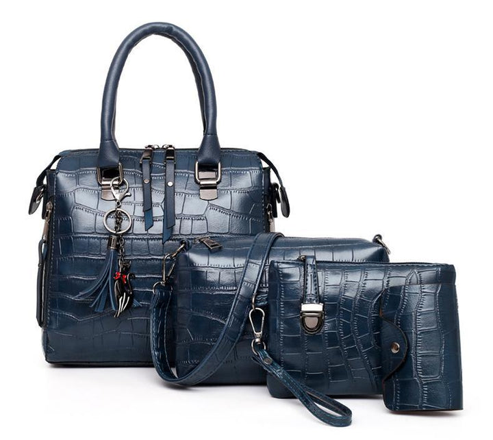 Evelyn - Everyday Elegance 4-Piece Leather Bag Set - Maison Léa &amp; Lou