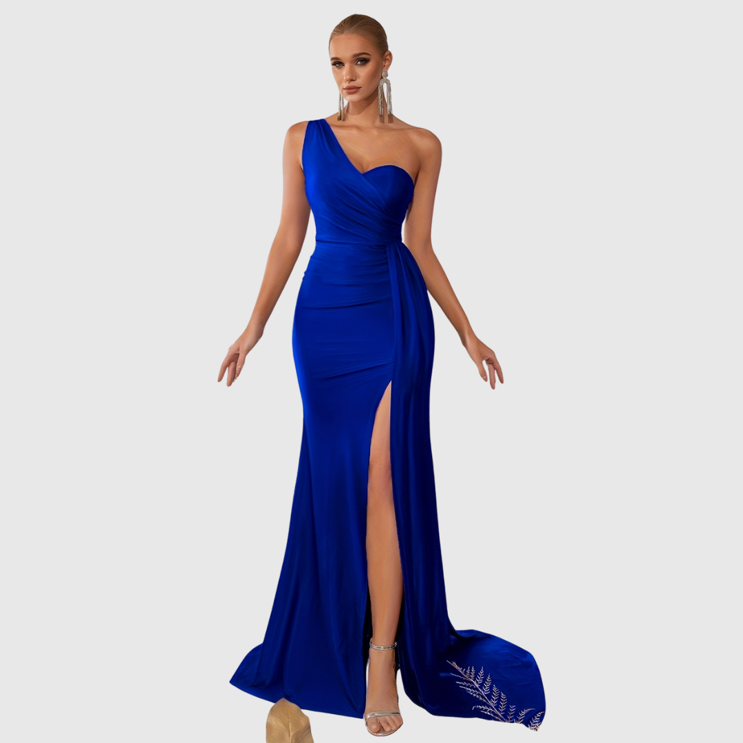 Selvyna | One-Shoulder Mermaid Gown - Maison Léa &amp; Lou