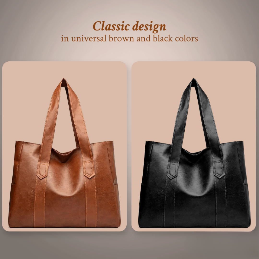 Susan - Minimalist Luxury Leather Shoulder Bag - Maison Léa &amp; Lou