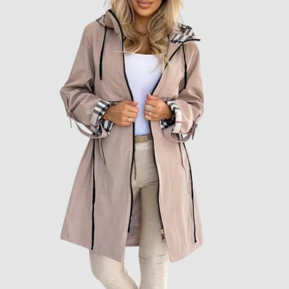 Assuntina | Weatherproof Zip-Up Coat - Maison Léa & Lou