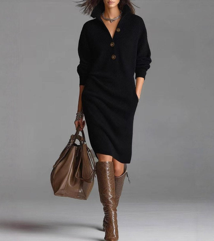 Damaris | Warm, Elegant, and Comfortable Knit Dress.