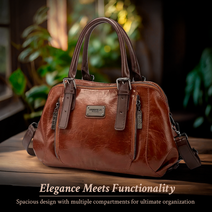 Katherine - Luxe Statement Leather Handbag - Maison Léa &amp; Lou