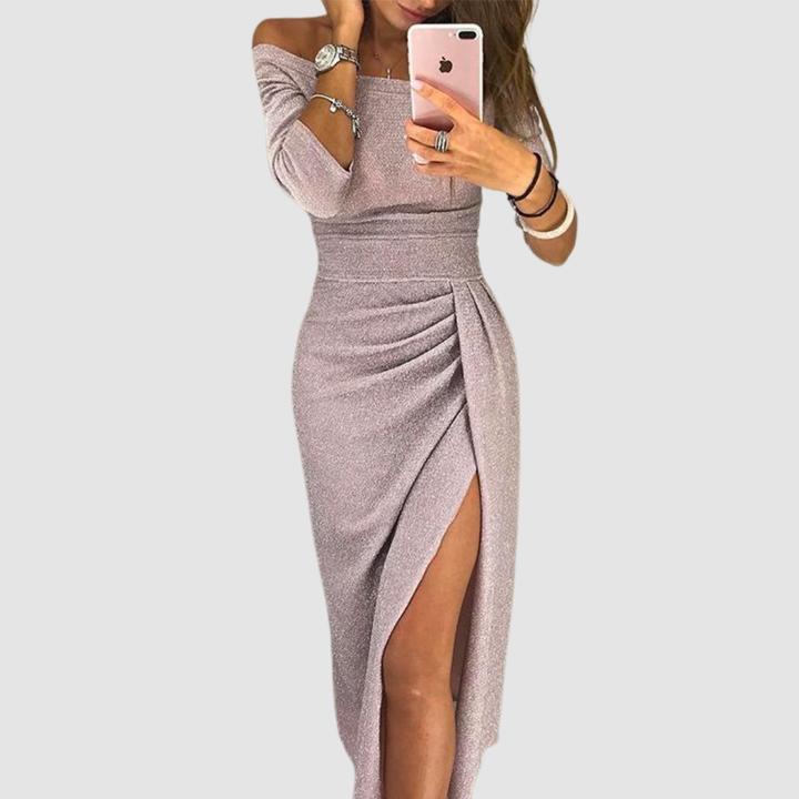 Eirian | Off-Shoulder Gala Dress - Maison Léa &amp; Lou