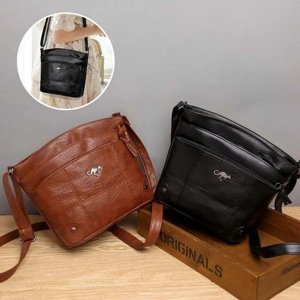 Judith - Signature Elegance Leather Handbag - Maison Léa &amp; Lou