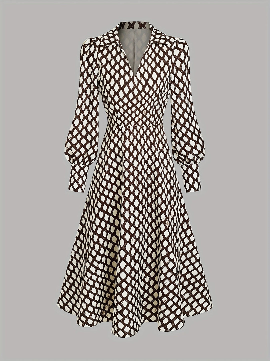 Zara lizzy | Vintage Rhombus Print Dress - Maison Léa &amp; Lou