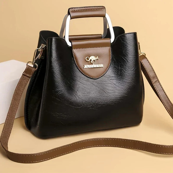 Isabella - Chic Leather Bucket Bag - Maison Léa &amp; Lou