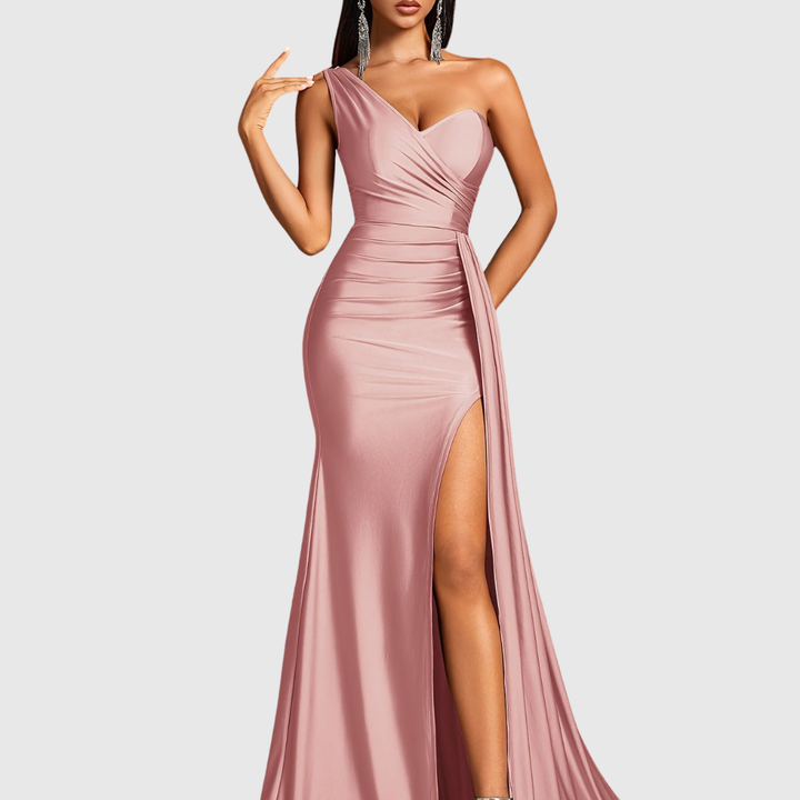 Selvyna | One-Shoulder Mermaid Gown - Maison Léa &amp; Lou