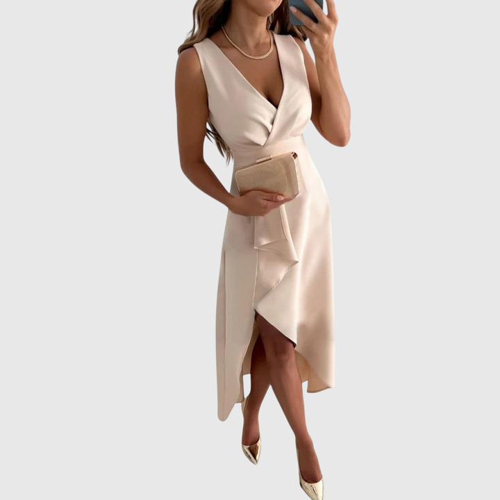 Grace | Elegant Midi Dress - Maison Léa &amp; Lou