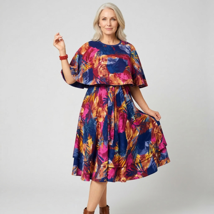 Alice - Elegant Summer Chiffon Dress - Maison Léa &amp; Lou