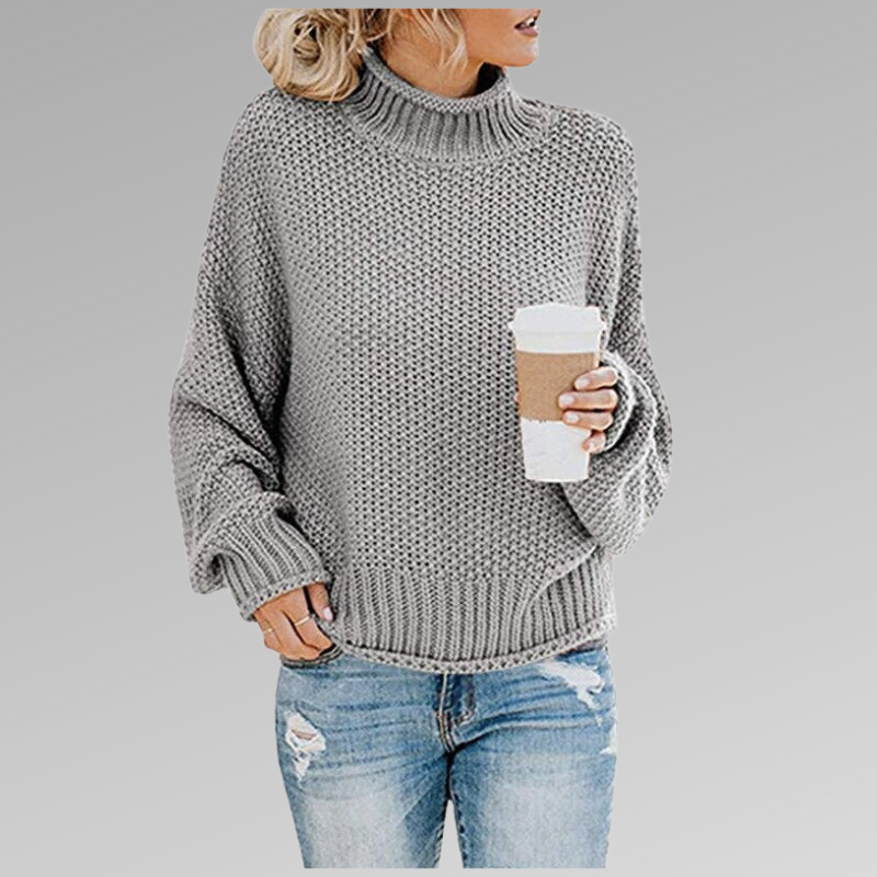 Melody | Relaxed Turtleneck Jumper - Maison Léa &amp; Lou