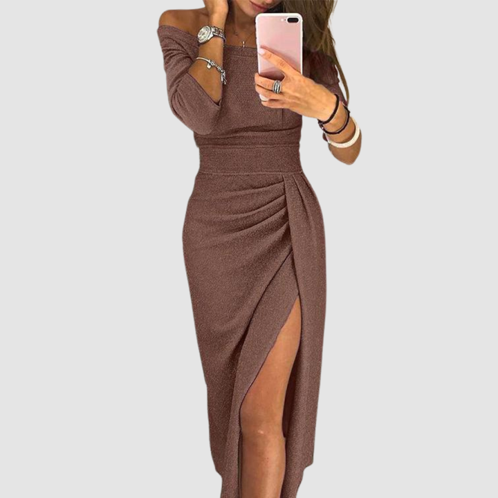 Eirian | Off-Shoulder Gala Dress - Maison Léa &amp; Lou