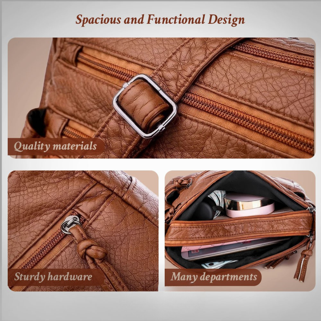 Ellen - Classic Harmony Leather Bag - Maison Léa &amp; Lou