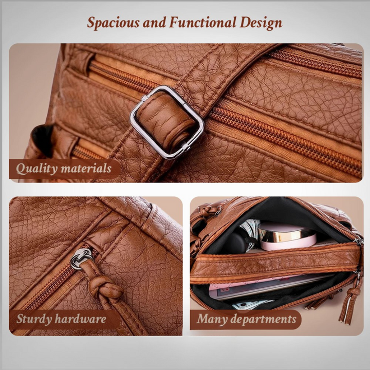 Ellen - Classic Harmony Leather Bag - Maison Léa &amp; Lou