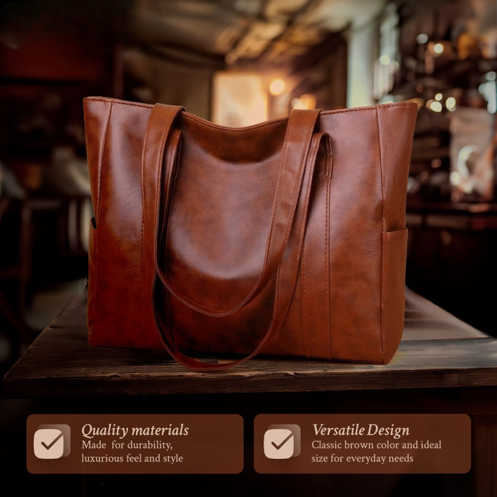 Susan - Minimalist Luxury Leather Shoulder Bag - Maison Léa &amp; Lou