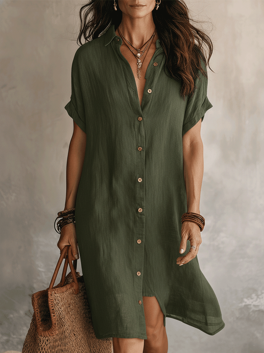 Modern Boho | Effortless Midi Dress - Maison Léa &amp; Lou