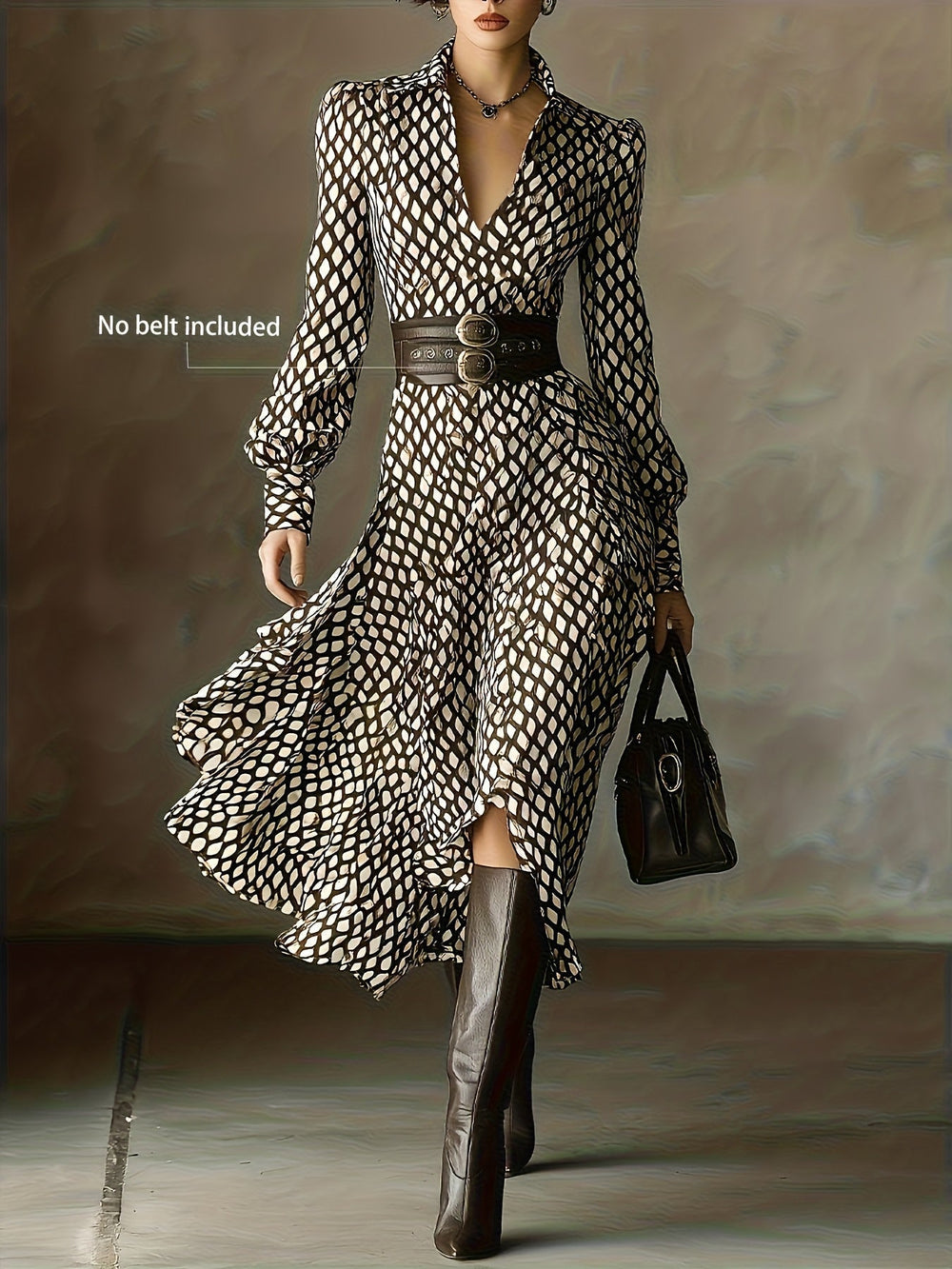Zara lizzy | Vintage Rhombus Print Dress - Maison Léa & Lou