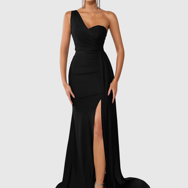 Selvyna | One-Shoulder Mermaid Gown - Maison Léa &amp; Lou