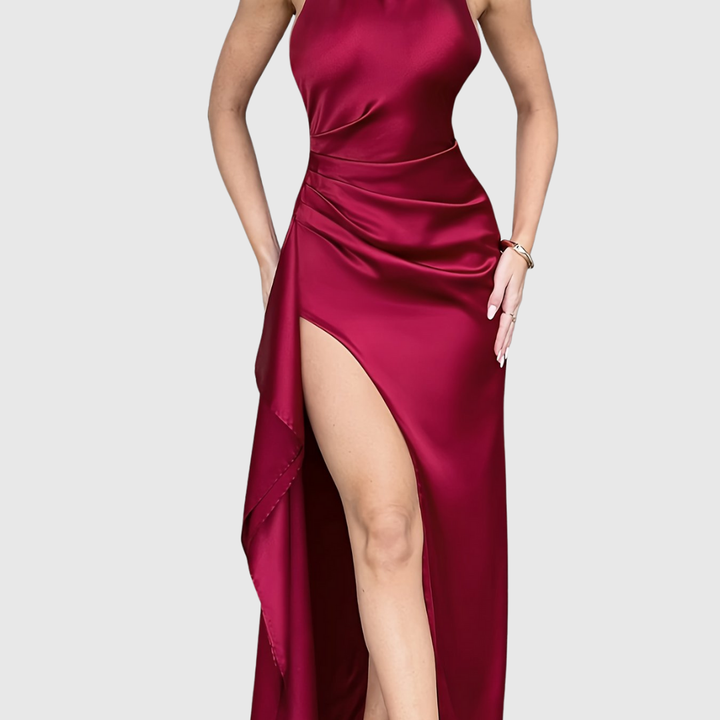 Tahlia | Elegant Satin Evening Dress - Maison Léa &amp; Lou