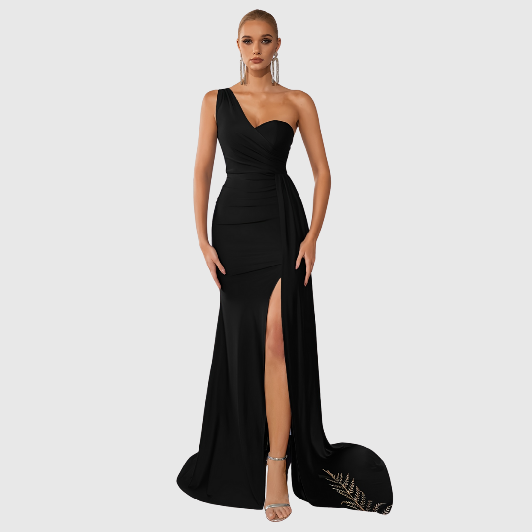 Selvyna | One-Shoulder Mermaid Gown - Maison Léa &amp; Lou