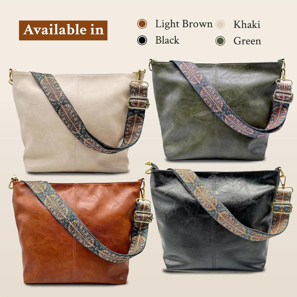 Linda - Vintage Charm Leather Shoulder Bag - Maison Léa &amp; Lou