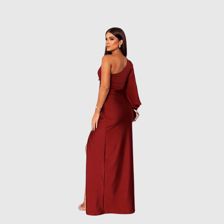 Charlotta | One‑Shoulder Evening Gown - Maison Léa &amp; Lou