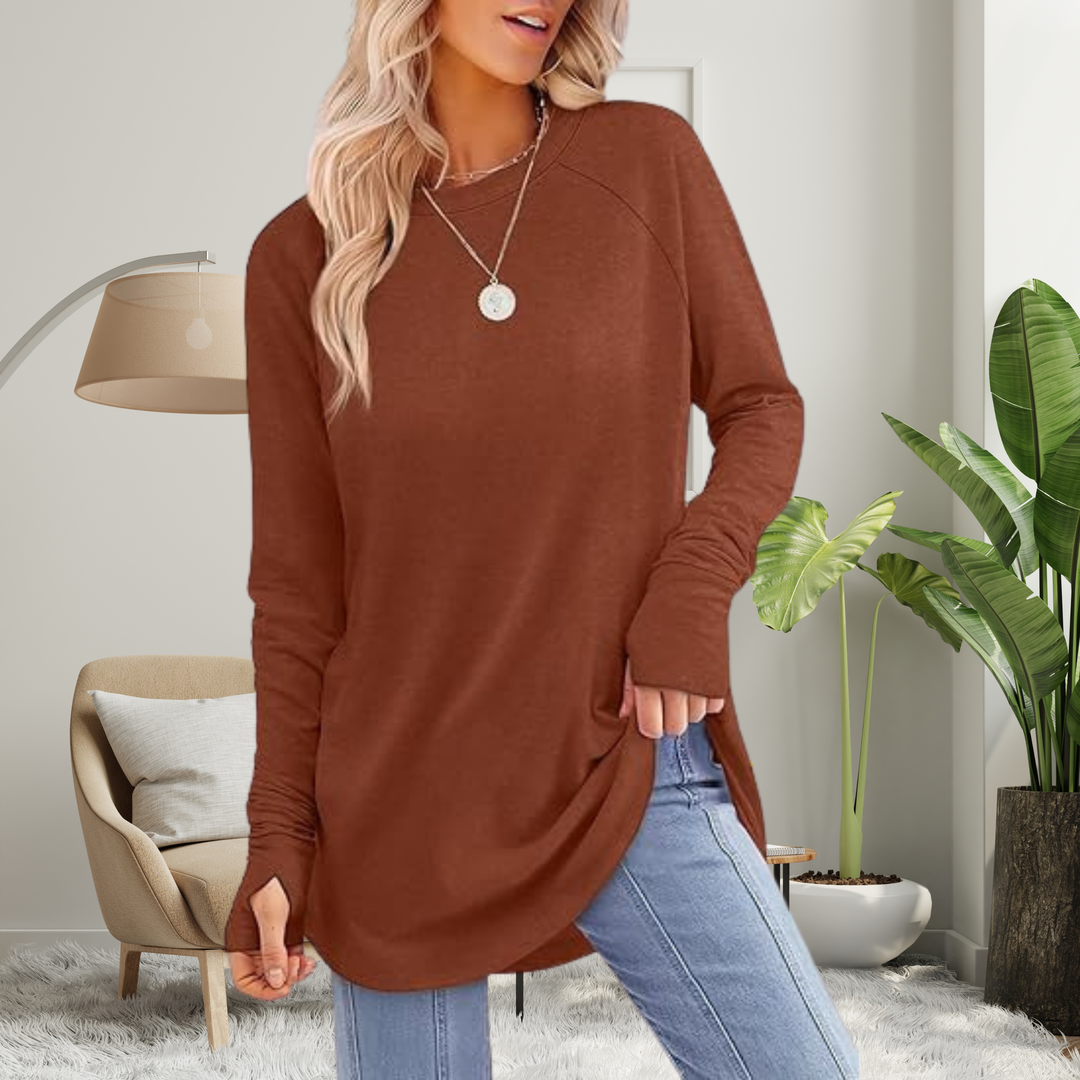 STELLAN™ - Casual Long Sleeve Thumb Hole Top