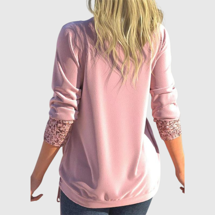 Odeline | Modern Sequin Layer Blouse - Maison Léa &amp; Lou