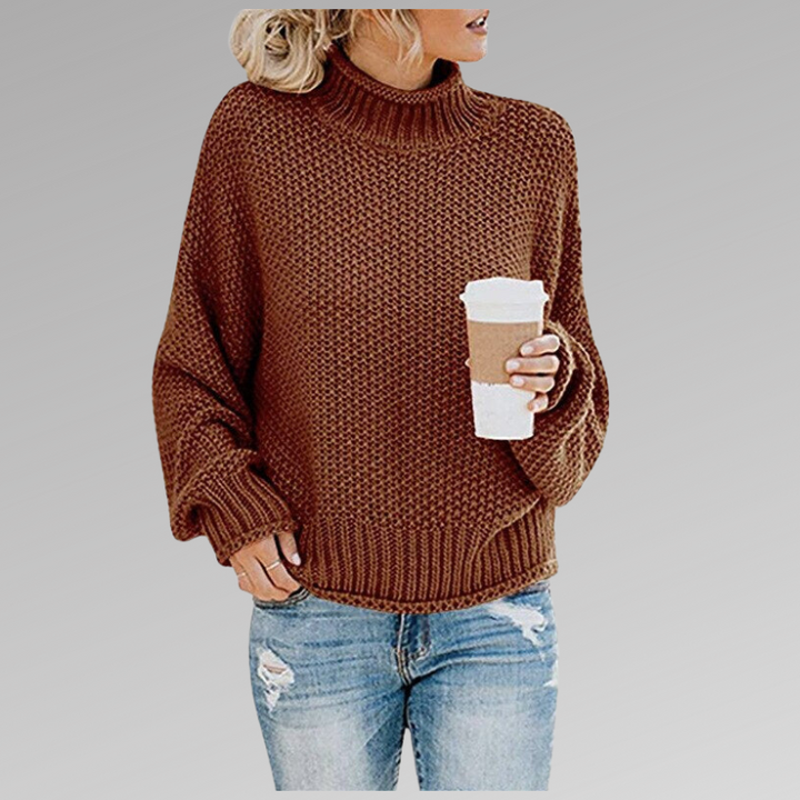 Mallory | Relaxed Turtleneck Jumper - Maison Léa &amp; Lou