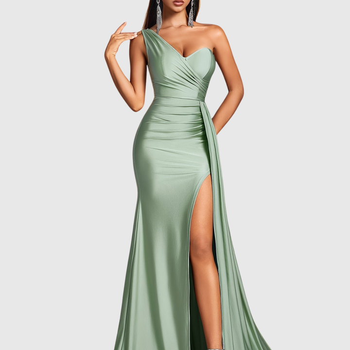 Selvyna | One-Shoulder Mermaid Gown - Maison Léa &amp; Lou
