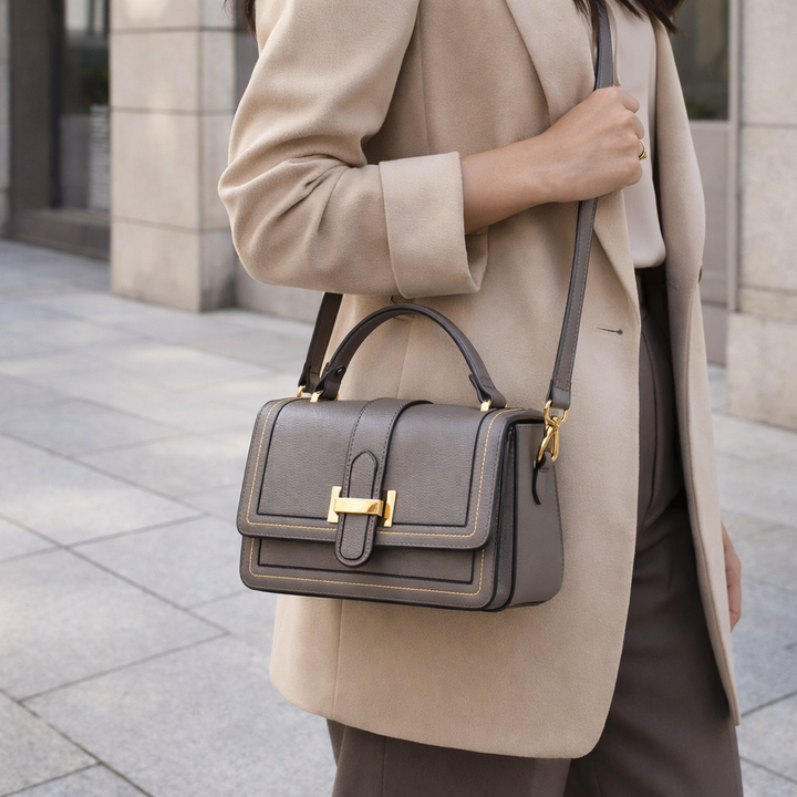 Luna Paris - Elegant Leather Bag - Maison Léa &amp; Lou