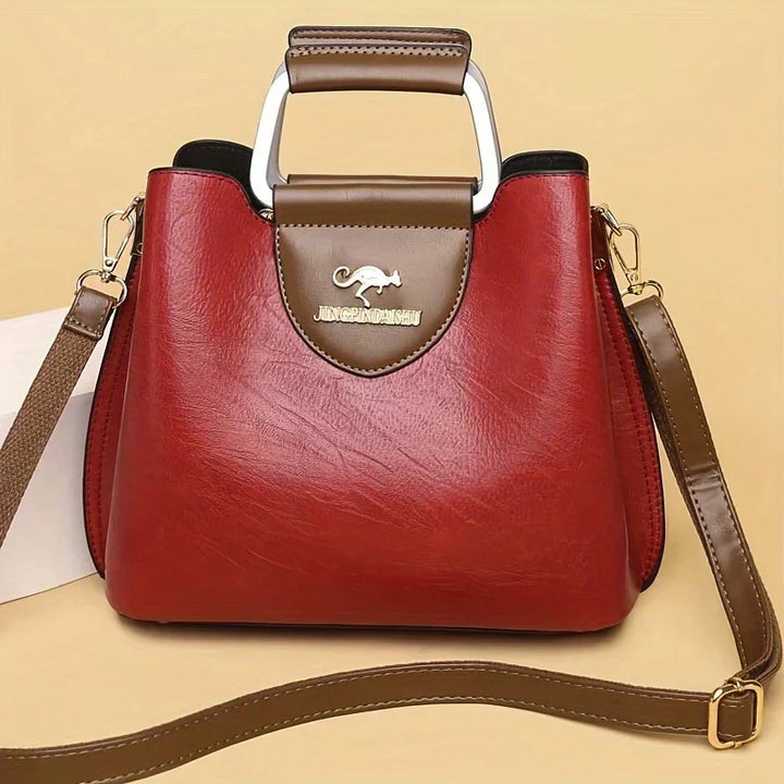 Isabella - Chic Leather Bucket Bag - Maison Léa &amp; Lou