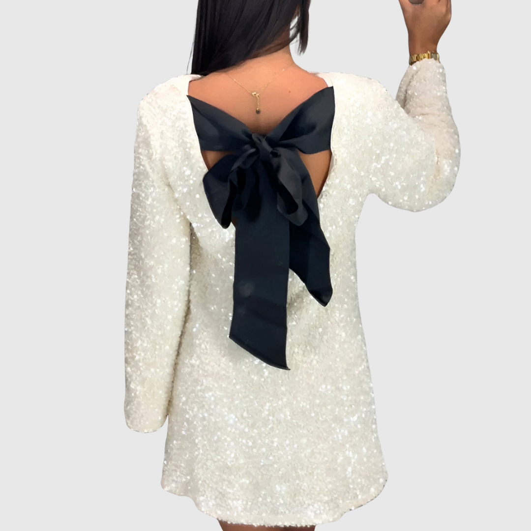 Maribelle | Elegant Bow-Tie Dress - Maison Léa &amp; Lou