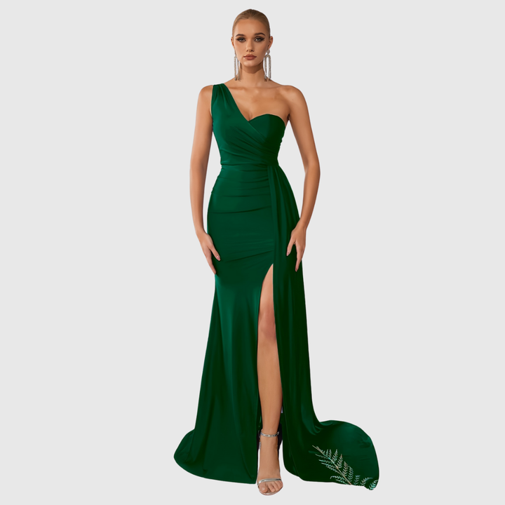 Selvyna | One-Shoulder Mermaid Gown - Maison Léa &amp; Lou