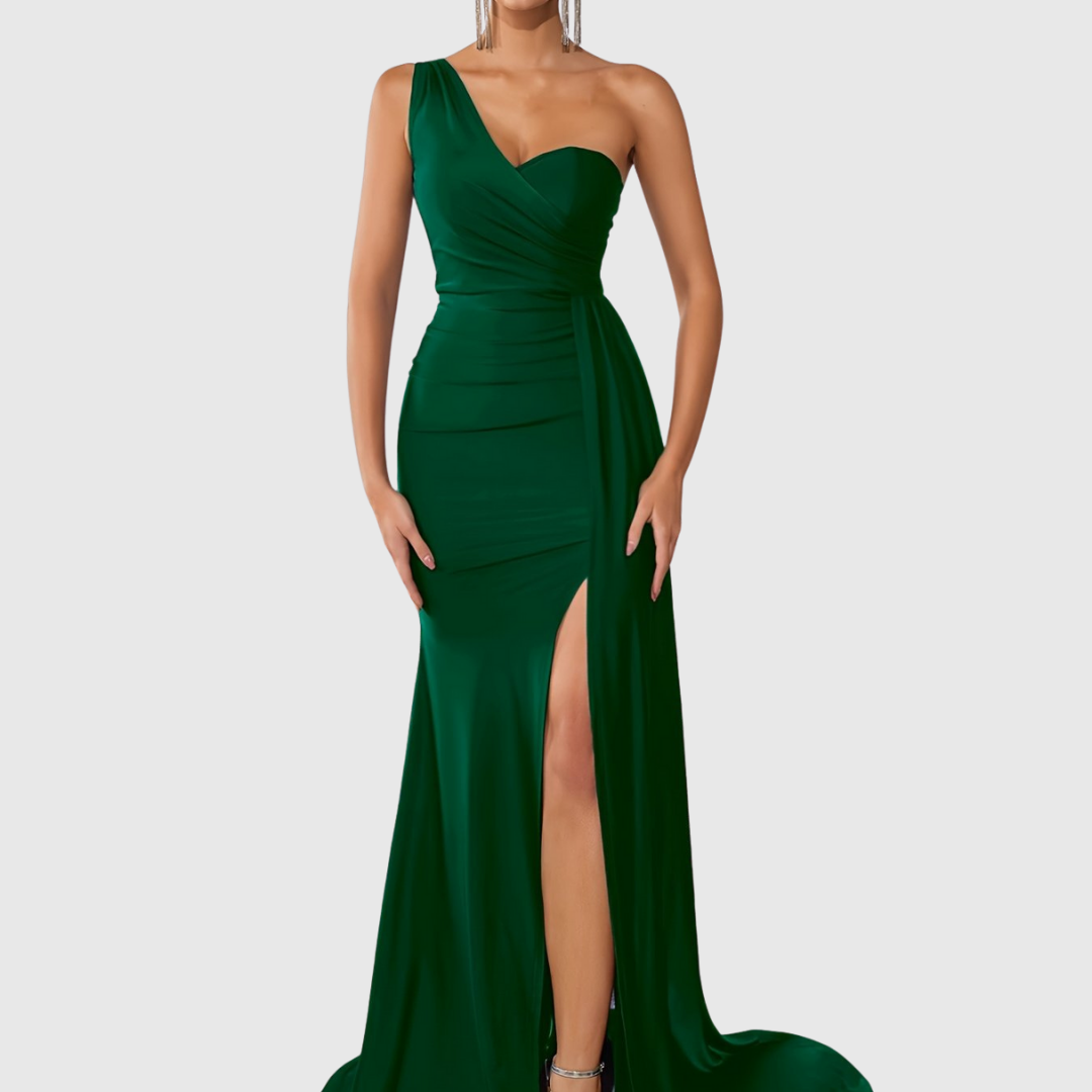 Selvyna | One-Shoulder Mermaid Gown - Maison Léa & Lou