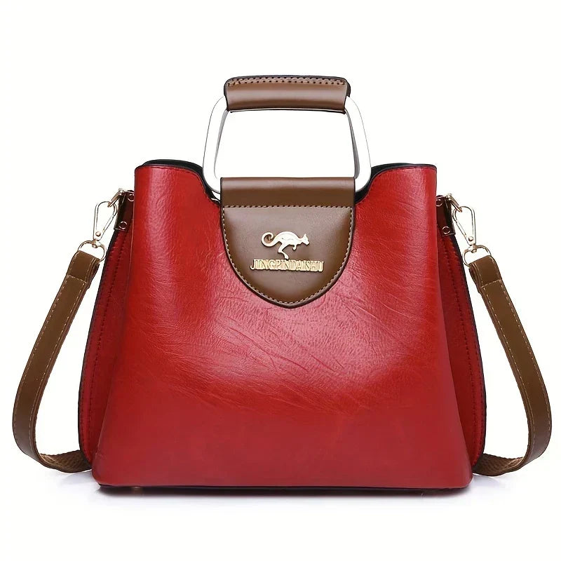Isabella - Chic Leather Bucket Bag - Maison Léa &amp; Lou