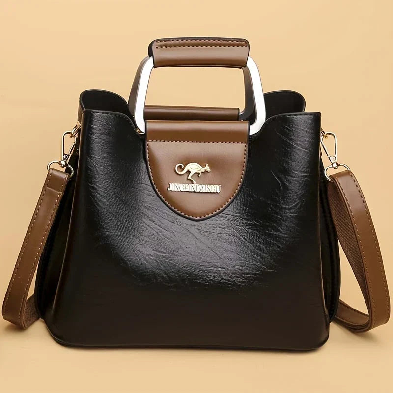 Isabella - Chic Leather Bucket Bag - Maison Léa &amp; Lou