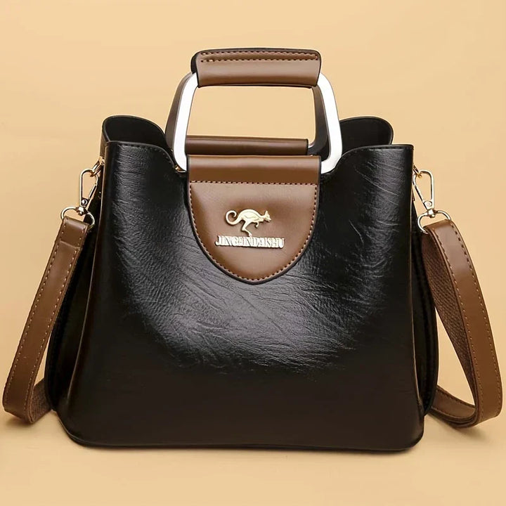 Isabella - Chic Leather Bucket Bag - Maison Léa &amp; Lou
