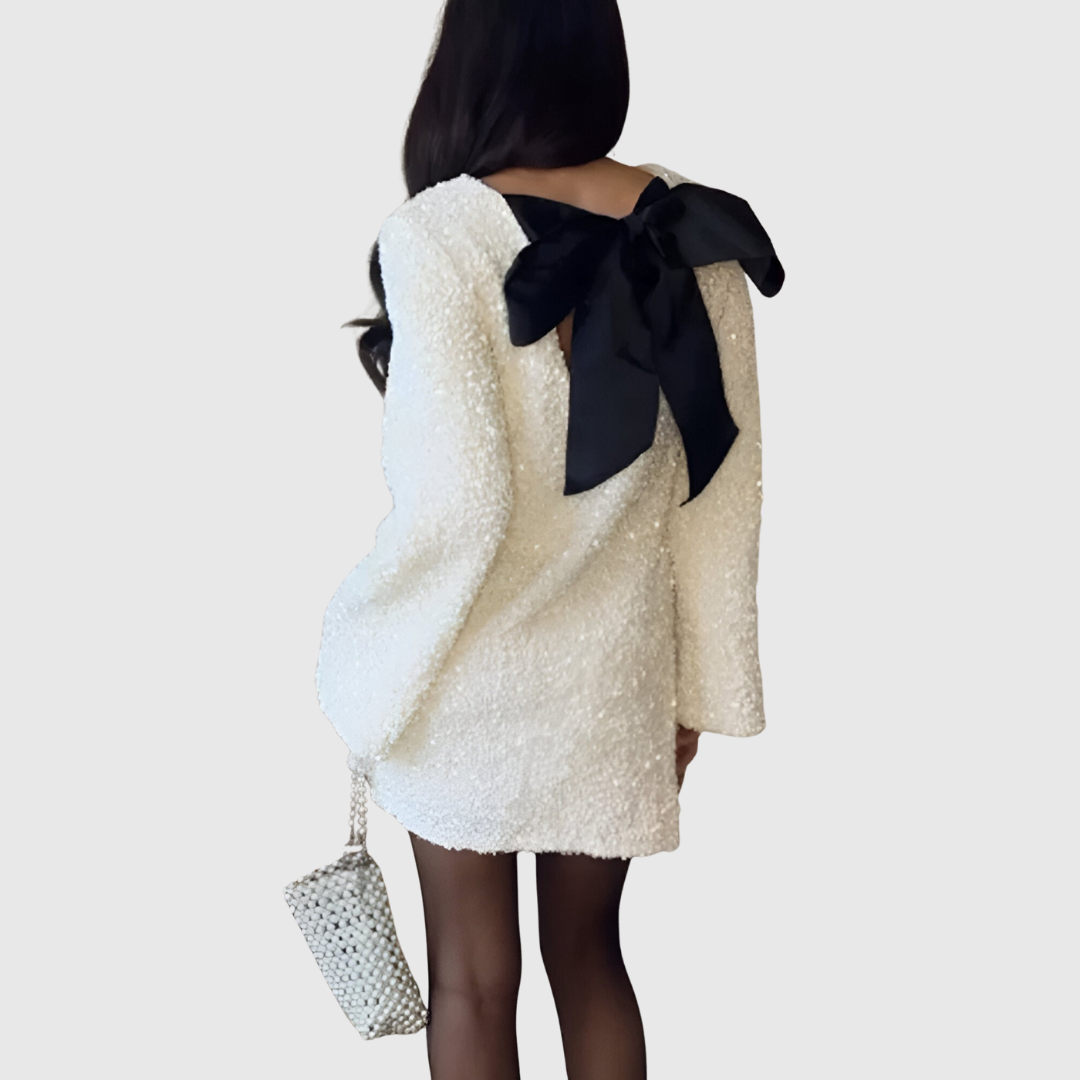 Maribelle | Elegant Bow-Tie Dress - Maison Léa &amp; Lou