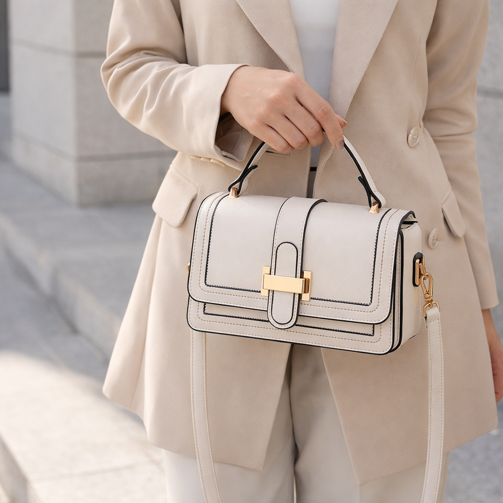 Luna Paris - Elegant Leather Bag - Maison Léa & Lou