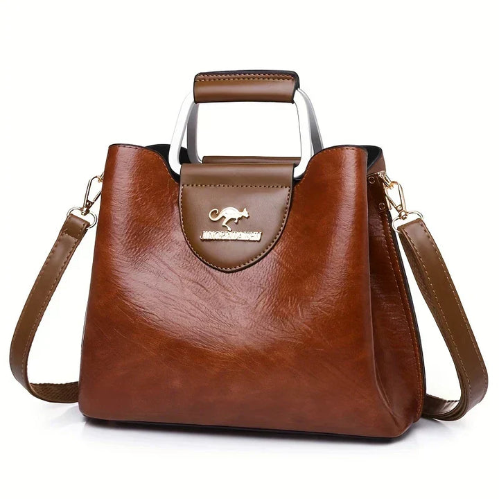 Isabella - Chic Leather Bucket Bag - Maison Léa &amp; Lou