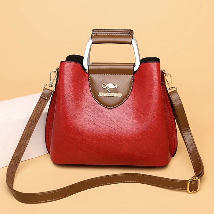 Isabella - Chic Leather Bucket Bag - Maison Léa &amp; Lou