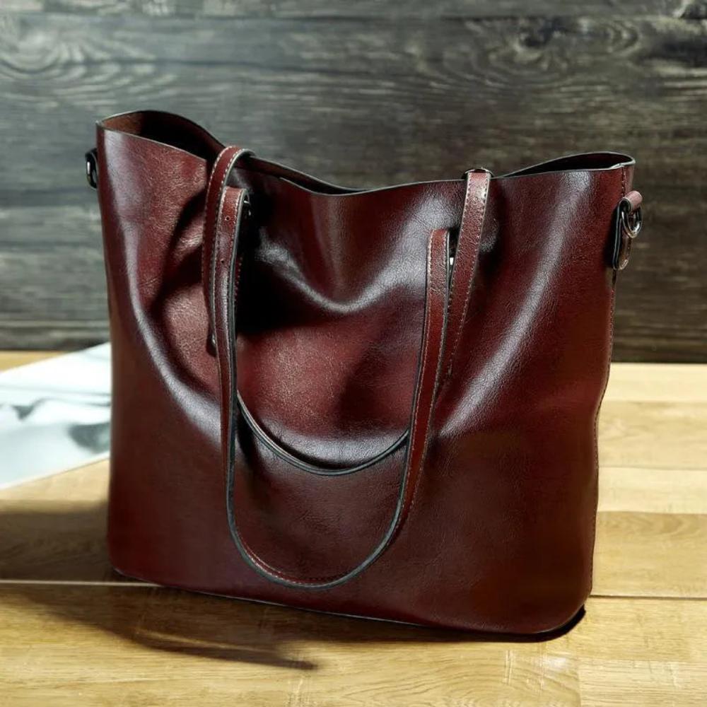 Jane - Timeless Vintage Leather Handbag - Maison Léa &amp; Lou