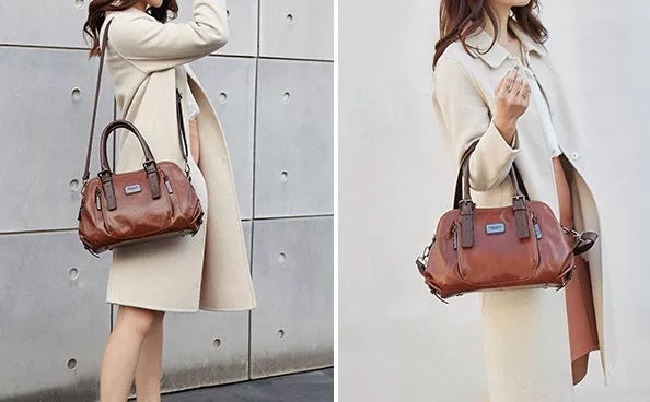 Katherine - Luxe Statement Leather Handbag - Maison Léa &amp; Lou