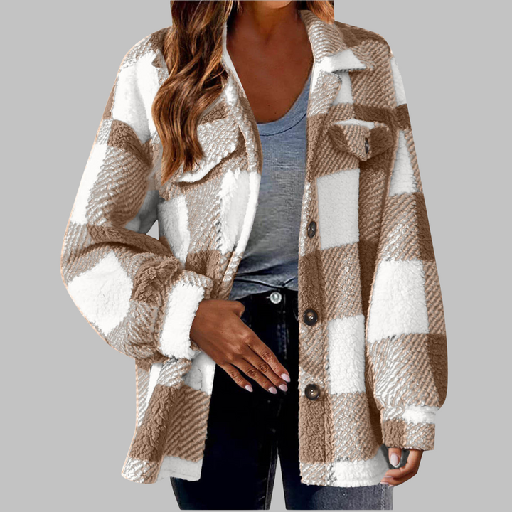 ERMI™ - Casual Plaid Button Down Long Sleeve Jacket - Maison Léa &amp; Lou