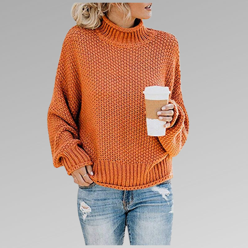 Melody | Relaxed Turtleneck Jumper - Maison Léa & Lou